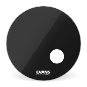 EVANS EQ3 Resonant Black Bass Drum Head, 22 Inch