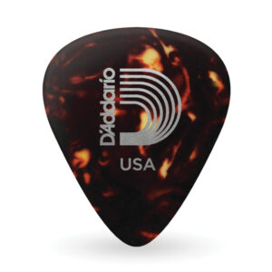 D'Addario Shell-Color Celluloid Guitar Picks, 10 pack, Medium